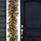 9ft. Pre-lit Feel Real® Wintry Berry Collection Artificial Christmas Garlands with Big Pine Cones, Red Berries & Snowy Bristle with 70 Clear Lights